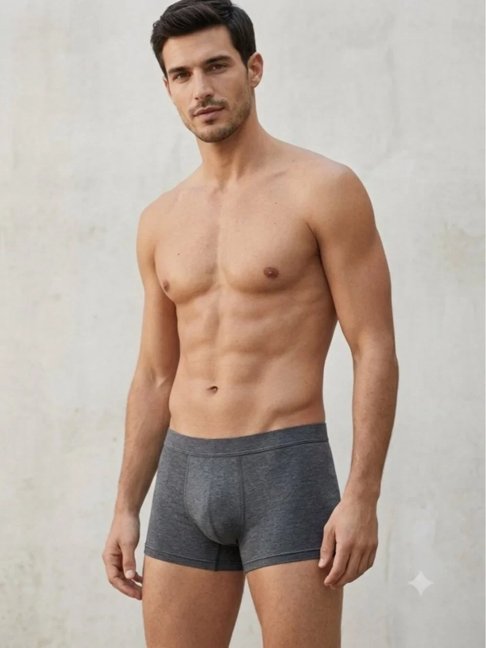 Intimissimi Uomo Soft Silk Boxer Iuman  Briefs XL Gray Modal Blend SBU23A NWT